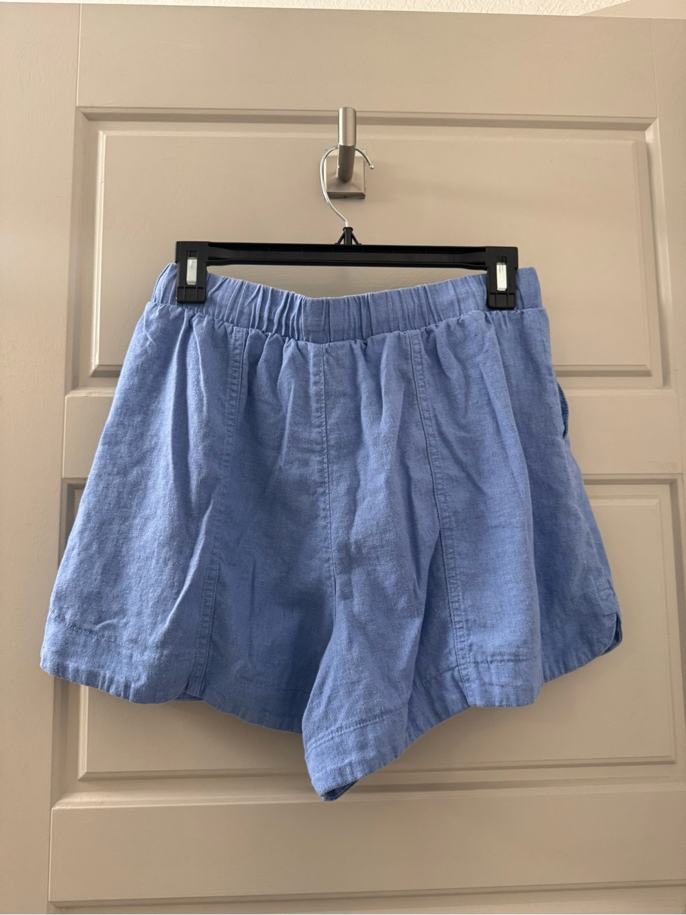 Universal Thread Light Blue Drawstring Linen Shorts - Picture 2 of 3